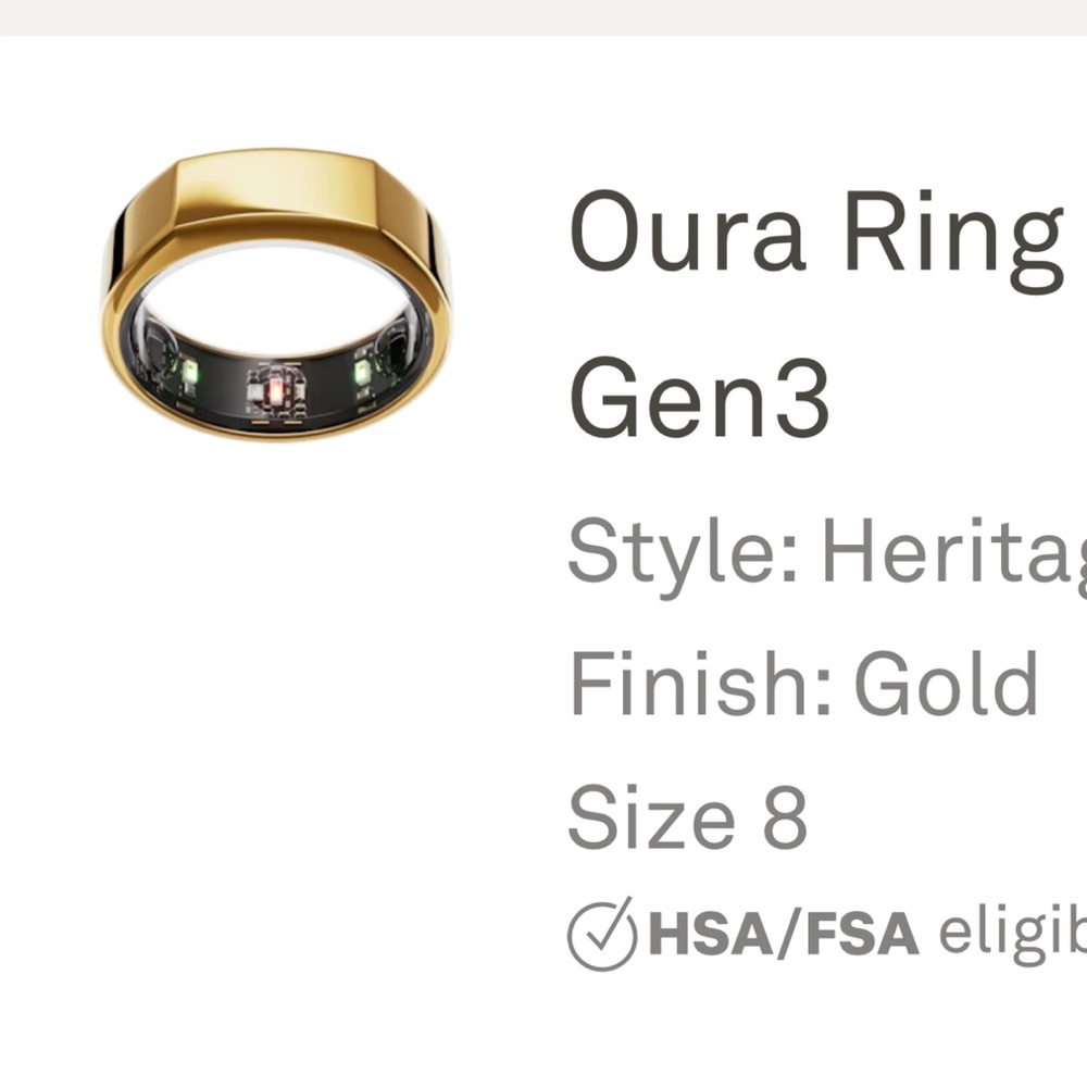 Oura Heritage Gold Ring Gen3